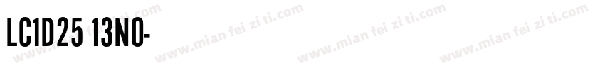 LC1D25 13NO字体转换